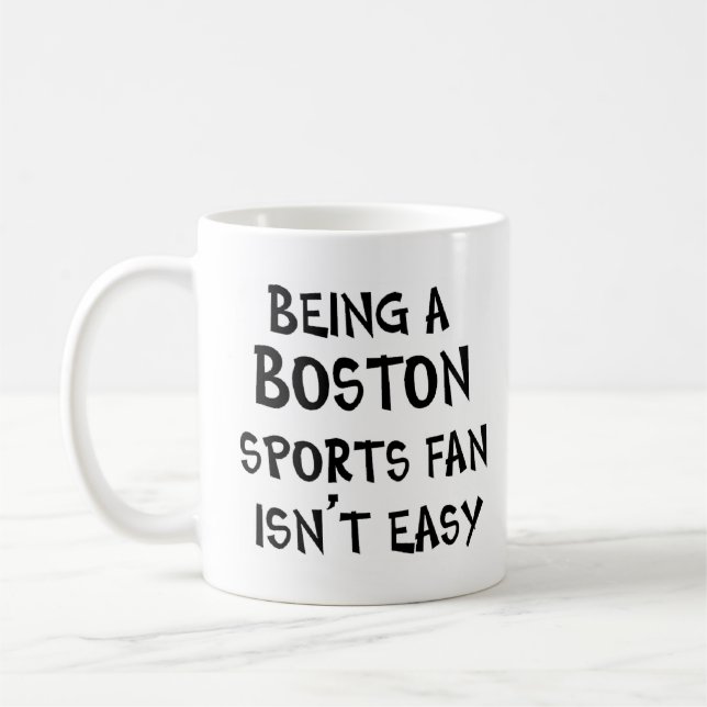 boston sports fan, being kaffemugg (Vänster)