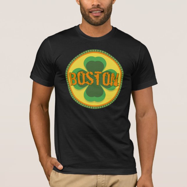 Boston St Patrick dagT-tröja Tröja (Framsida)