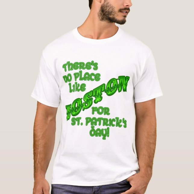 BOSTON St. Patricks Day T-shirt (Framsida)
