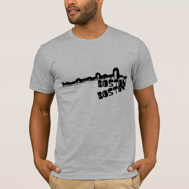 Boston stad av tee shirt (Framsida)