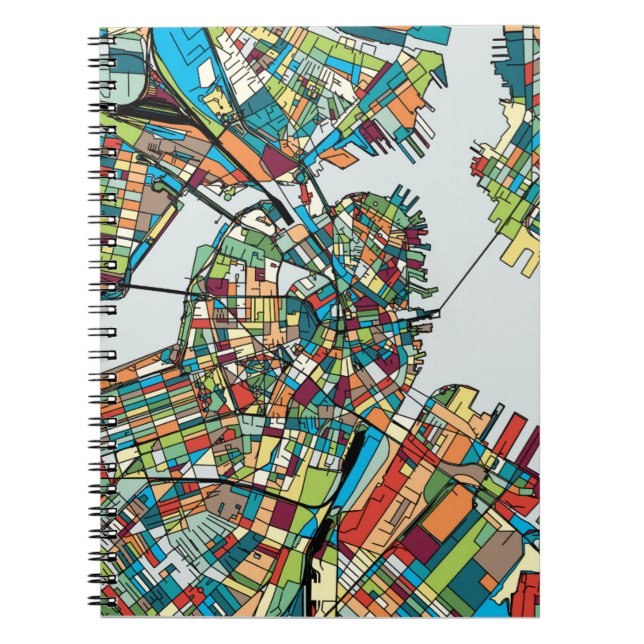 Boston stad USA Anteckningsbok (Framsidan)