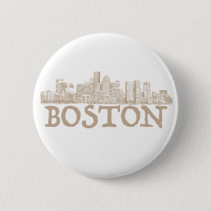 Boston stadshorisont knäppas knapp