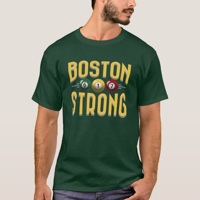 Boston stark 617 biljard tee (Framsida)