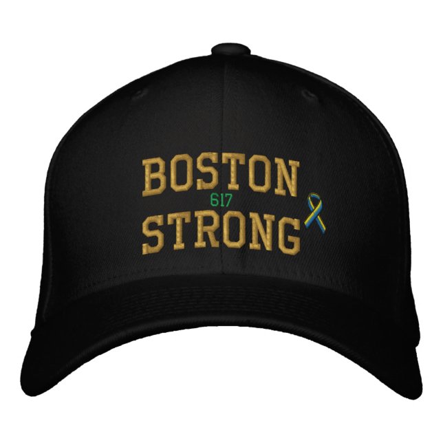 Boston stark bandupplaga broderad keps (Framsida)