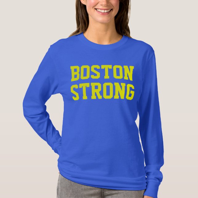 Boston stark blåttgult t-shirt (Framsida)