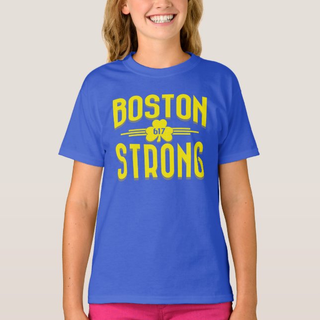 Boston stark Deco Shamrock Tee Shirt (Framsida)