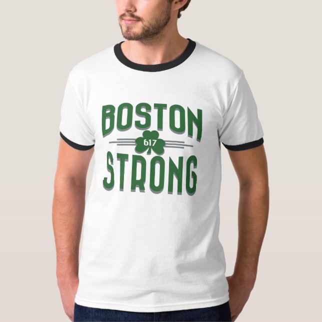 Boston stark Deco Shamrockirländare Tröja (Framsida)