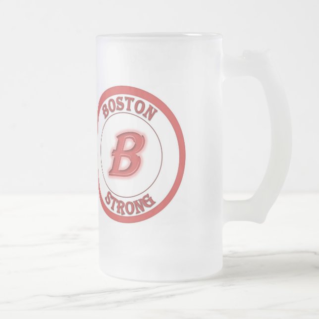 Boston stark frostad ölmugg frostat ölglas (Höger)