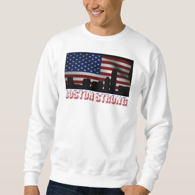 Boston stark grundläggande tröja sweatshirt (Framsida)