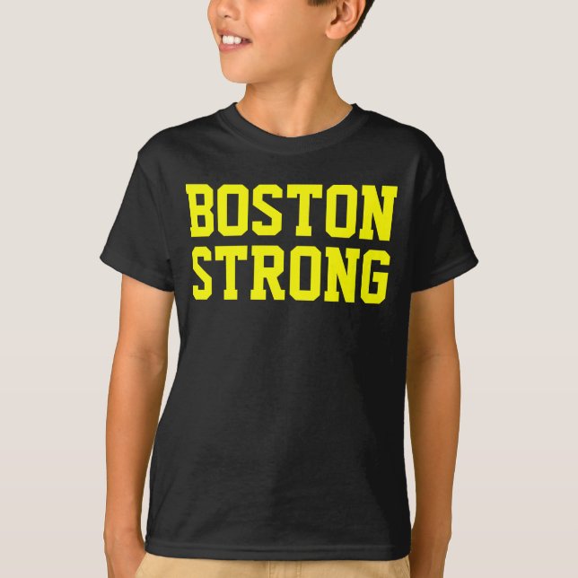 Boston stark gultsvart tee (Framsida)