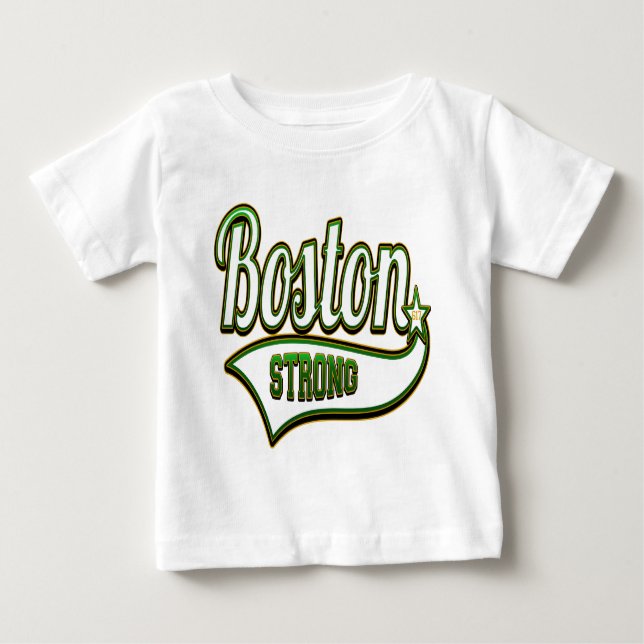 Boston stark irländareGRÖNT Tee (Framsida)