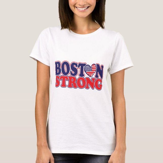 Boston stark med Amricah Heart Tröja (Framsida)