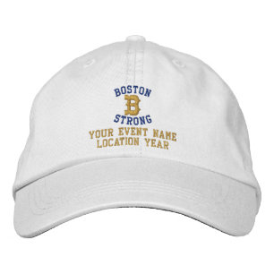 Boston stark Personalizable EDIT TEXT Broderad Keps