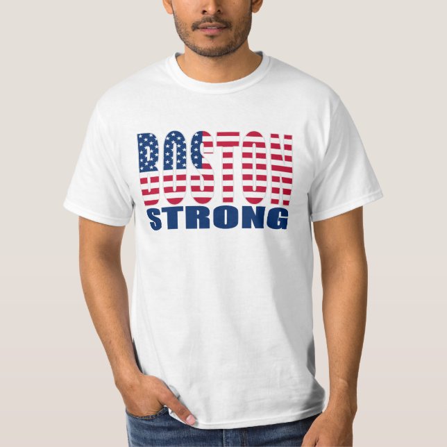 BOSTON STARK U.S. flaggaT-tröja T-shirt (Framsida)