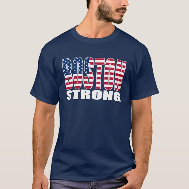 BOSTON STARK U.S. flaggaT-tröja T-shirt (Framsida)