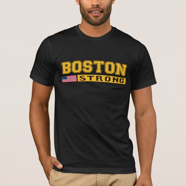 BOSTON STARK U.S. flaggaT-tröja T-shirt (Framsida)