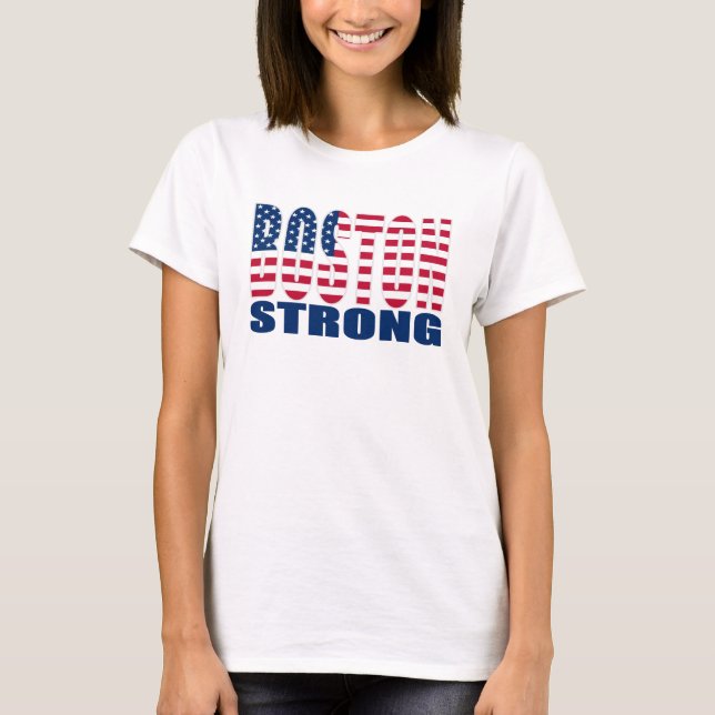 BOSTON STARK U.S. flaggaT-tröja T-shirt (Framsida)