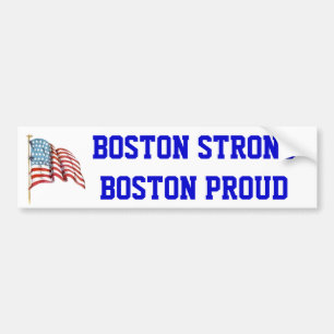 Boston starka Boston som är stolt med USA Bildekal