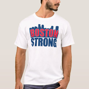 Boston starka rött & blått t-shirt
