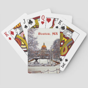 Boston State House i Winter Casinokort