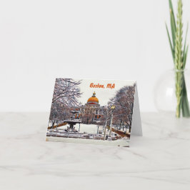Boston State House i Winter Kort
