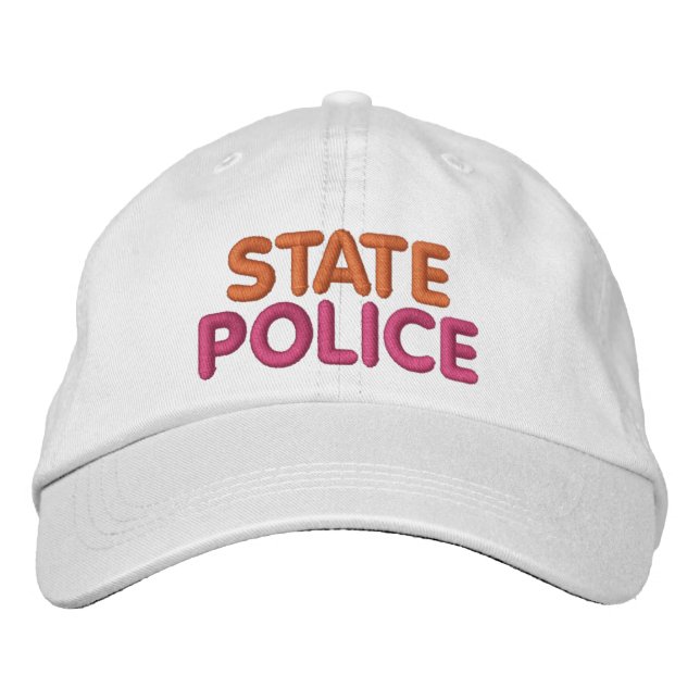 Boston State Police Embroidered Funny Hat Broderad Keps (Framsida)