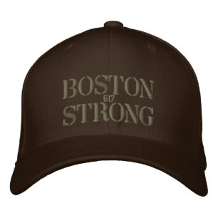 Boston Strong 617 Ribbon Edition Broderad Keps