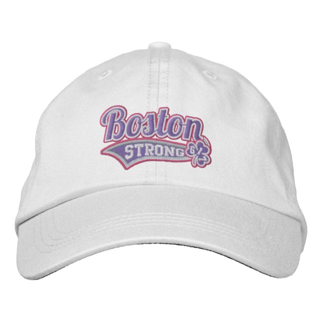 Boston Strong Ballpark Shamrock embroized Cap Broderad Keps (Framsida)