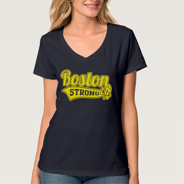 Boston Strong Ballpark Shamrock T-shirt (Framsida)