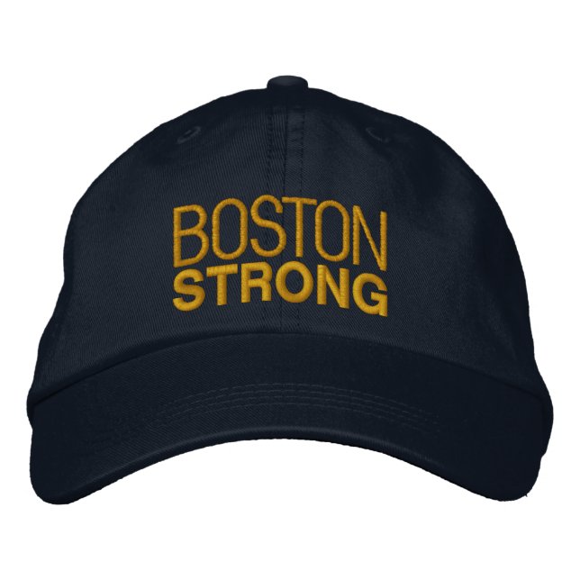 Boston Strong Embroidery Broderad Keps (Framsida)