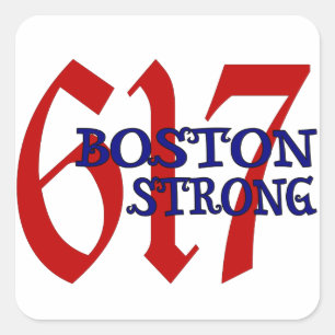 Boston Strong Fyrkantigt Klistermärke