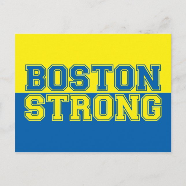 Boston Strong Graphic Stil Vykort (Framsida)
