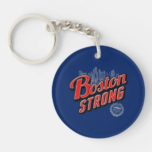 Boston Strong i röd och blå dekoration