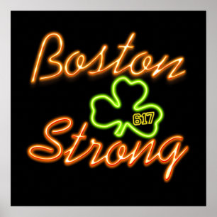 Boston Strong Irish GRÖNT Poster