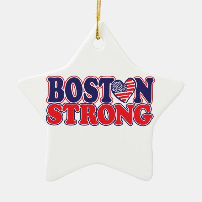 Boston Strong Julgransprydnad Keramik (Framsidan)