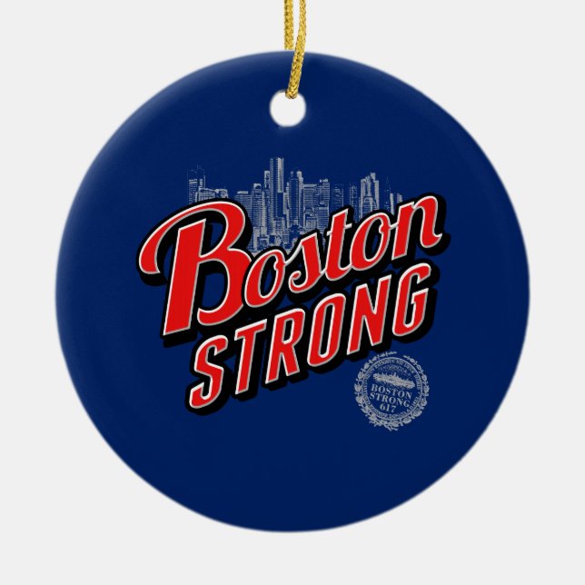 Boston Strong på Blue Decor Julgransprydnad Keramik (Framsidan)