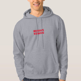"Boston Strong" red brev Hoodie Sweatshirt