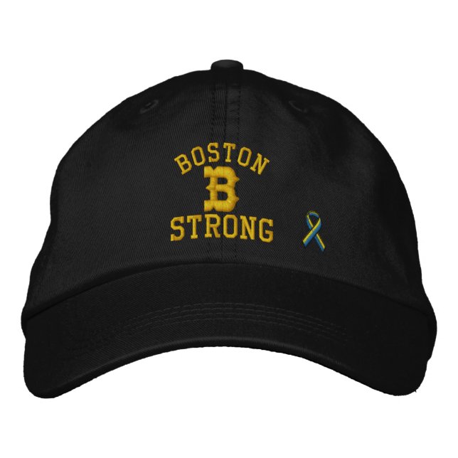 Boston Strong Ribbon Edition Broderad Keps (Framsida)