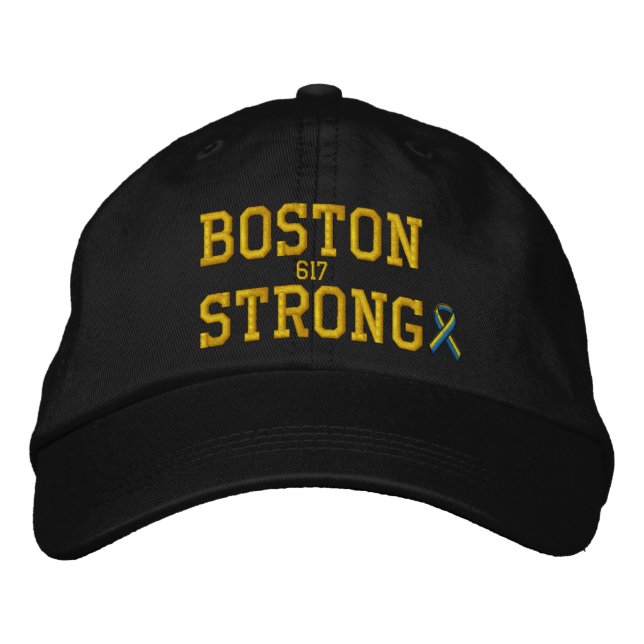 Boston Strong Ribbon Edition Broderad Keps (Framsida)