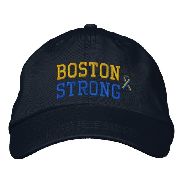 Boston Strong Ribbon Edition Broderad Keps (Framsida)