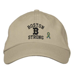 Boston Strong Ribbon Edition Broderad Keps