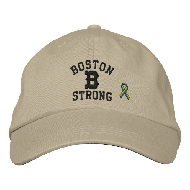 Boston Strong Ribbon Edition Broderad Keps (Framsida)