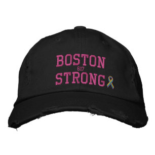 Boston Strong Ribbon Edition Broderad Keps