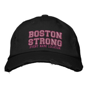 Boston Strong Ribbon Edition Cap Personalize det! Broderad Keps
