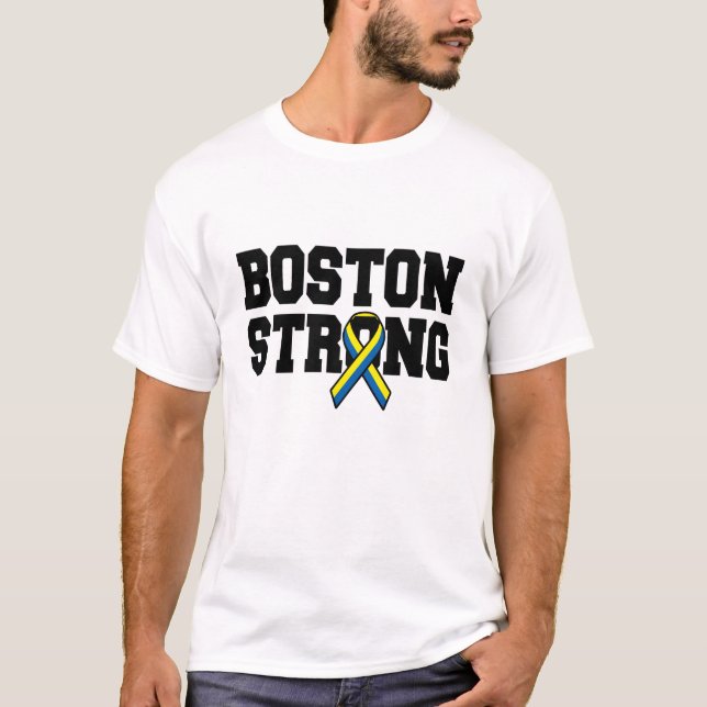 BOSTON STRONG Ribbon T-shirt (Framsida)