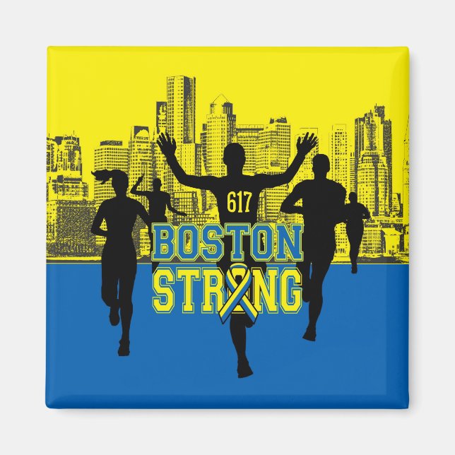 Boston Strong Spirit Silhouettes Magnet (Framsidan)