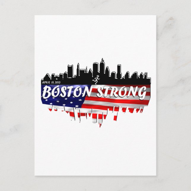 Boston Strong Springa Vykort (Framsida)