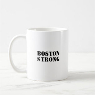 "Boston Strong" svart vitt Kaffemugg