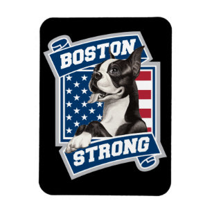 BOSTON STRONG TERRIER VAPENSKÖLD STIL MAGNET