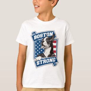 BOSTON STRONG TERRIER vapensköld stil T-shirt
